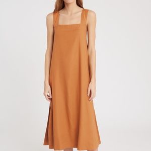 COPY - Cuyana Linen Tie-Back Dress  Mango  XL